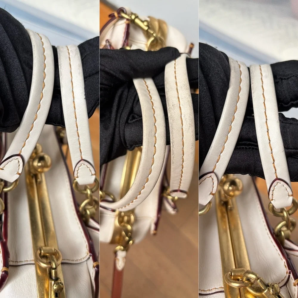 COACH Kisslock Dreamer 21 in Signature Canvas White